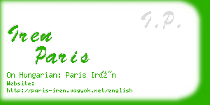 iren paris business card